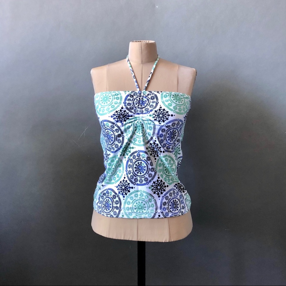 Calypso Colima Lycra Padded Halter Swim Top M NEW